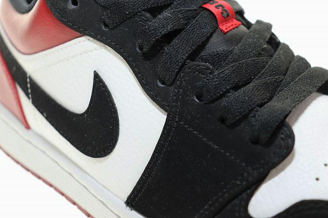 【中古】ナイキ NIKE AIR JORDAN 1 LOW BLACK TOE 26.5cm 553558-116 エア ジョーダン ロー ブラックトゥ ▲■251125