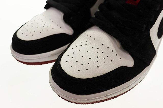 【中古】ナイキ NIKE AIR JORDAN 1 LOW BLACK TOE 26.5cm 553558-116 エア ジョーダン ロー ブラックトゥ ▲■251125