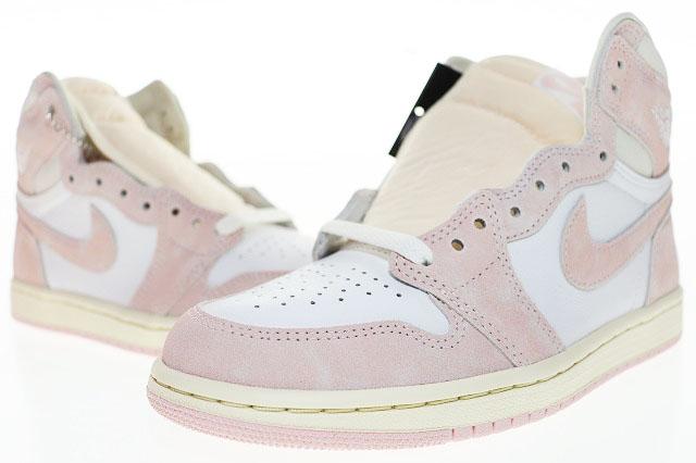 【中古】ナイキ NIKE WMNS AIR JORDAN 1 HIGH OG WASHED PINK 23.5cm FD2596-600 ウィメンズ ジョーダン ▲■251116
