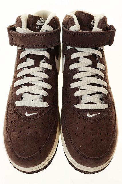 【中古】ナイキ NIKE AIR FORCE 1 MID QS CHOCOLATE 27.5cm DM0107-200 エアフォース ミッド チョコレート ▲■251123