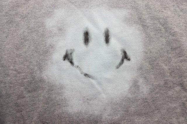 【中古】ミハラヤスヒロ MIHARA YASUHIRO 24SS SMILY FACE PRINTED HOODIE GREY 48 フーディ ☆AA★251219_5