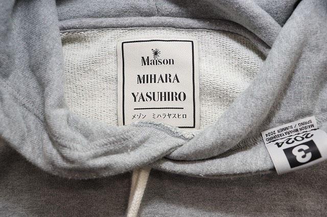 【中古】ミハラヤスヒロ MIHARA YASUHIRO 24SS SMILY FACE PRINTED HOODIE GREY 48 フーディ ☆AA★251219_7