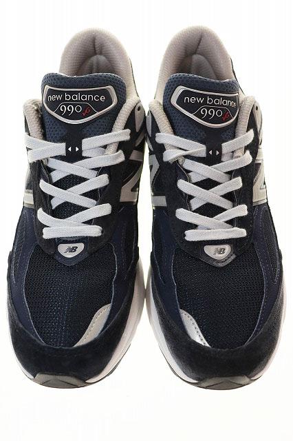 【中古】ニューバランス NEW BALANCE M990NV6 NAVY 27.5cm Dワイズ USA製 ローカット ネイビー ▲■251116 メンズ