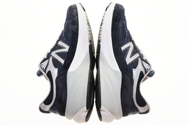 【中古】ニューバランス NEW BALANCE M990NV6 NAVY 27.5cm Dワイズ USA製 ローカット ネイビー ▲■251116 メンズ