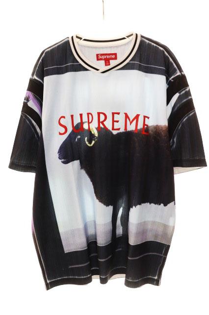 【中古】シュプリーム SUPREME × DAMIEN HIRST SOCCER JERSEY BLACK M ダミアン ハースト サッカー ☆AA★■260312