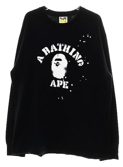 【中古】アベイシングエイプ A BATHING APE JOSHUA VIDES LONG SLEEVE TEE ジョシュア ヴィーダス ロング Tシャツ