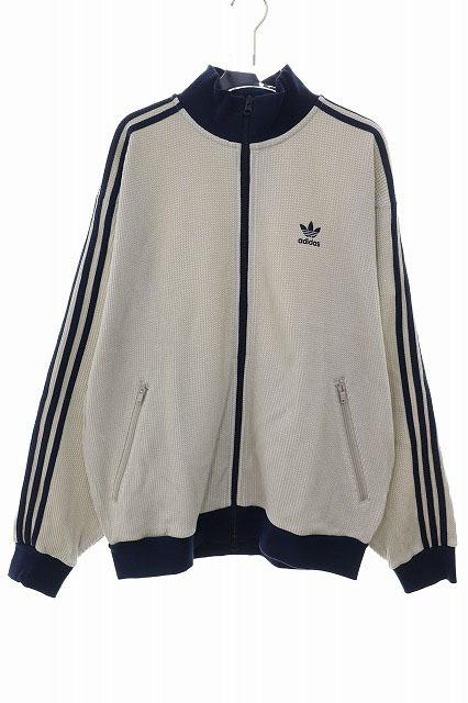 【中古】アディダス adidas ワッフル ニット トラックトップ Lサイズ KC2618 ジャージ オーバーサイズ ■251124