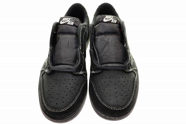 【中古】ナイキ NIKE AIR JORDAN 1 LOW OG SP BLACK PHANTOM 27.5cm TRAVIS SCOTT DM7866-001 ☆AA★▲■251215