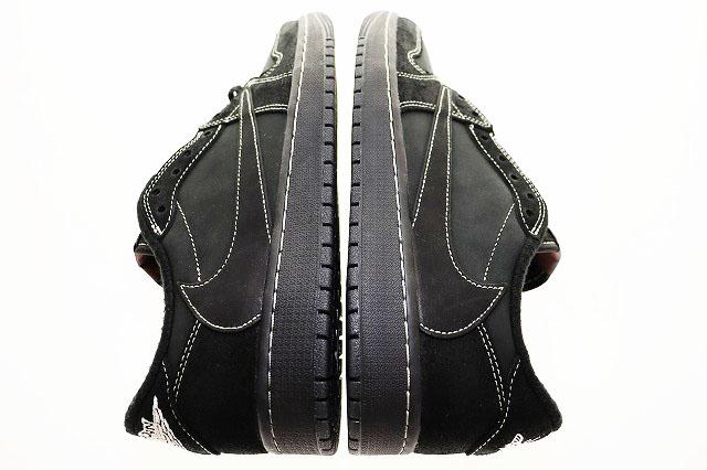 【中古】ナイキ NIKE AIR JORDAN 1 LOW OG SP BLACK PHANTOM 27.5cm TRAVIS SCOTT DM7866-001 ☆AA★▲■251215