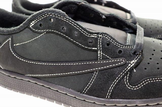【中古】ナイキ NIKE AIR JORDAN 1 LOW OG SP BLACK PHANTOM 27.5cm TRAVIS SCOTT DM7866-001 ☆AA★▲■251215