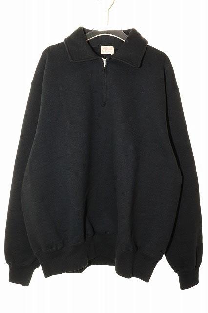 【中古】ホワイツビル WHITESVILLE HALF ZIP SWEAT SHIRT BLACK XL WV69641 ハーフジップ スウェット シャツ ■251127