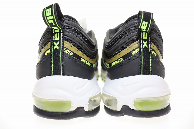 【中古】ナイキ NIKE × UNDEFEATED AIR MAX 97 BLACK 28.5cm アンディフィーテッド エア マックス ▲■251204