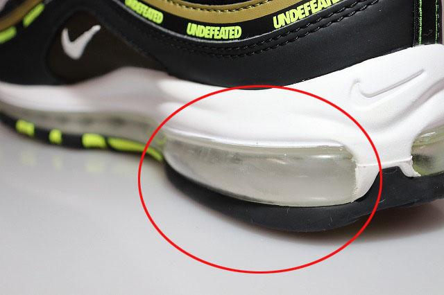 【中古】ナイキ NIKE × UNDEFEATED AIR MAX 97 BLACK 28.5cm アンディフィーテッド エア マックス ▲■251204