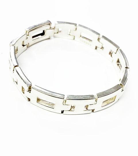 【中古】エルメス HERMES ヘラクレス ブレスレット シルバー ヴィンテージ 【ブランド古着ベクトル】☆AA★▲ 260304