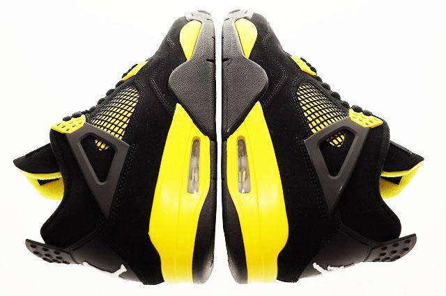 【中古】ナイキ NIKE AIR JORDAN 4 RETRO THUNDER 2023 27.5cm DH6927-017 エア ジョーダン IV サンダー ▲■251215