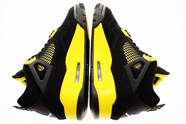 【中古】ナイキ NIKE AIR JORDAN 4 RETRO THUNDER 2023 27.5cm DH6927-017 エア ジョーダン IV サンダー ▲■251215