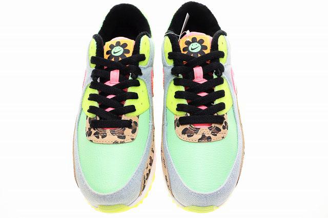 【中古】ナイキ NIKE W WMNS AIR MAX 90 LX ILLUSION GREEN 2020 27.5cm CW3499-300 ▲■251215