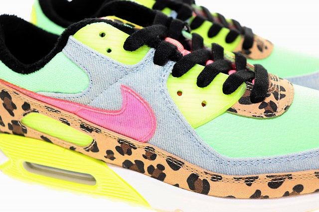 【中古】ナイキ NIKE W WMNS AIR MAX 90 LX ILLUSION GREEN 2020 27.5cm CW3499-300 ▲■251215