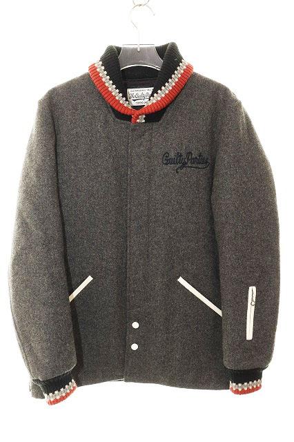 【中古】ワコマリア WACKO MARIA WOOL CAR CLUB JACKET GREY S ウール カー クラブ ジャケット 260108