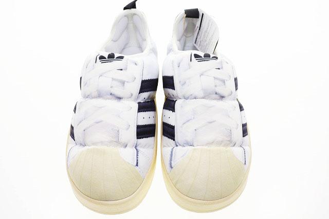 【中古】アディダス adidas PUFFYLETTE 2023 27.5cm HP6697 パフィレッタ ホワイト ブラック 白 黒 ▲■251212