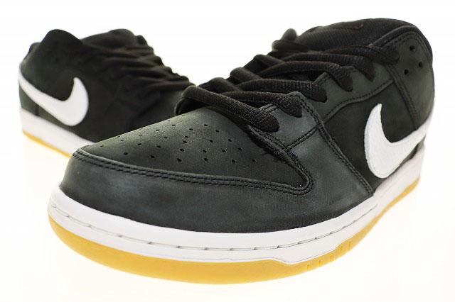 【中古】ナイキ NIKE SB DUNK LOW PRO BLACK WHITE GUM LIGHT BROWN 28.5?p ダンク ロー プロ ▲■251218