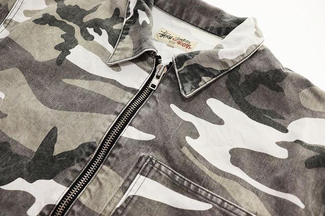 【中古】ステューシー STUSSY CAMO ZIP WORK JAKET XL カモ ジップ ワーク ジャケット 総柄 マルチカラー 251226_2