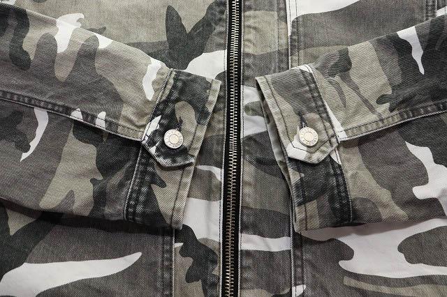 【中古】ステューシー STUSSY CAMO ZIP WORK JAKET XL カモ ジップ ワーク ジャケット 総柄 マルチカラー 251226_3