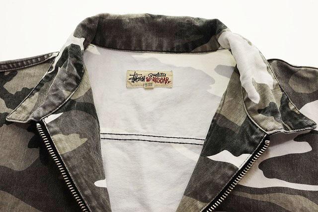 【中古】ステューシー STUSSY CAMO ZIP WORK JAKET XL カモ ジップ ワーク ジャケット 総柄 マルチカラー 251226_5