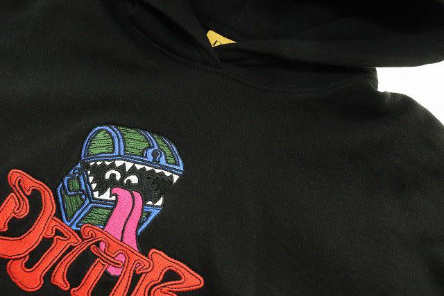【中古】ダイム DIME MIMIC HOODIE BLACK XL ミミック プルオーバー フーディ パーカー 刺繍 ブラック 251230 メンズ_2