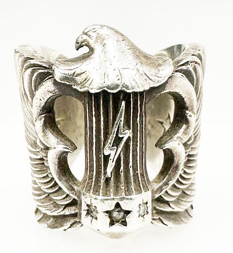 【中古】エヌエスエイチ N.S.H 4th RING 9号 イーグル リング シルバー 指輪 【ブランド古着ベクトル】▲260422