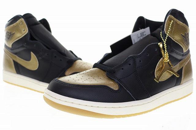 【中古】ナイキ NIKE AIR JORDAN 1 HIGH RETRO OG BLACK AND GOLD 2024 28cm DZ5485-071 エア ジョーダン ▲■251229