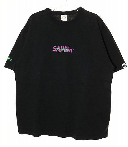 【中古】SAPEur HARLEQUIN S/S TEE BLACK SIZE M サプール ハーレクイン 半袖 Tシャツ ブラック