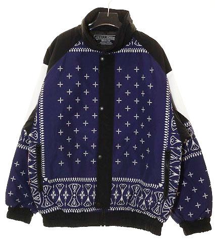 【中古】チャレンジャー CHALLENGER BANDANA 80's JACKET NAVY M CLG-JK 025-010 バンダナ ジャケット 中綿 ネイビー