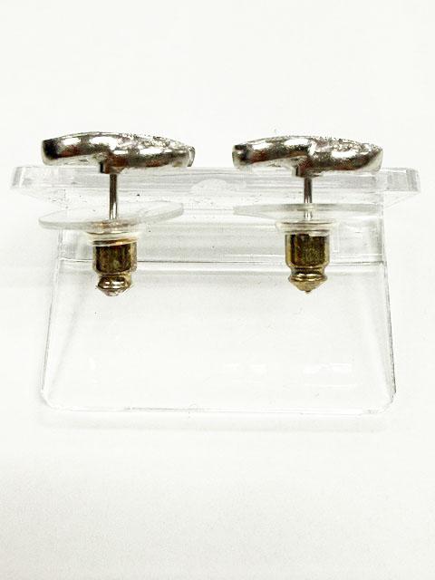 【中古】シャネル CHANEL COCOマーク ココマーク ラインストーン ピアス シルバー ☆AA★▲■260304 レディース_3