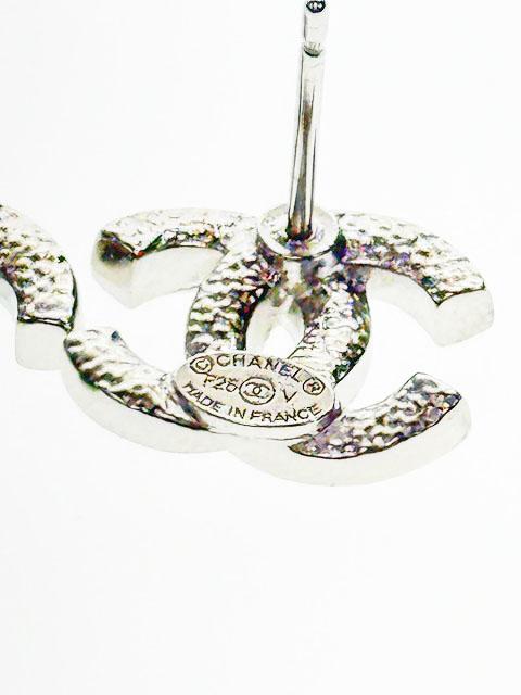 【中古】シャネル CHANEL COCOマーク ココマーク ラインストーン ピアス シルバー ☆AA★▲■260304 レディース_5