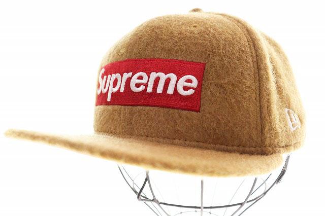 【中古】シュプリーム SUPREME 24AW BRUSHED WOOL BOX LOGO NEW ERA BROWN 7 1/2 ☆AA★▲260207