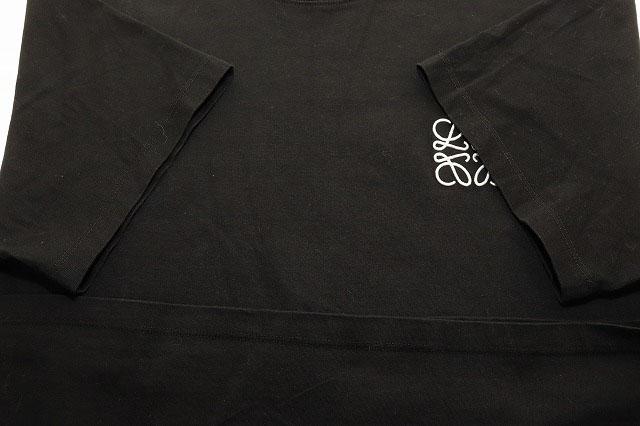 【中古】ロエベ LOEWE ANAGRAM T-SHIRT BLACK L アナグラム 刺繍 Tシャツ レギュラーフィット ☆AA★260212_3