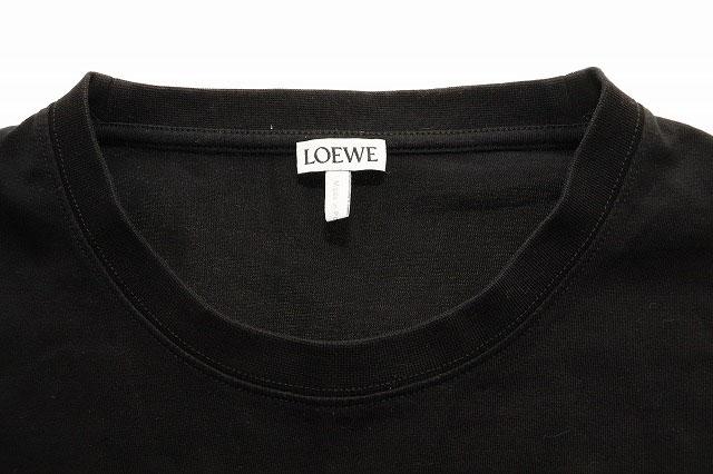 【中古】ロエベ LOEWE ANAGRAM T-SHIRT BLACK L アナグラム 刺繍 Tシャツ レギュラーフィット ☆AA★260212_4