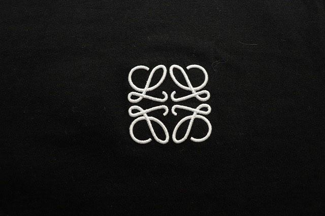 【中古】ロエベ LOEWE ANAGRAM T-SHIRT BLACK L アナグラム 刺繍 Tシャツ レギュラーフィット ☆AA★260212_5