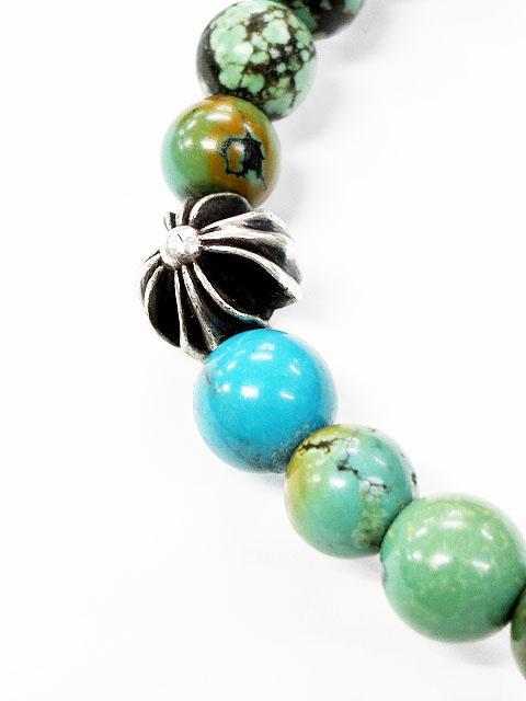 【中古】クロムハーツ CHROME HEARTS 8mm BEAD ブレスレット ターコイズ ビーズ シルバー ☆AA★ ▲ 260305_2