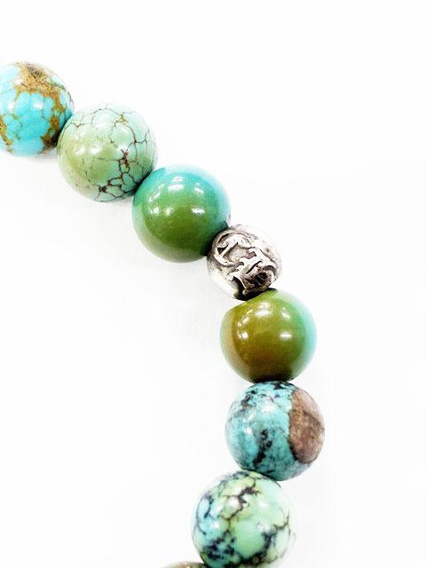 【中古】クロムハーツ CHROME HEARTS 8mm BEAD ブレスレット ターコイズ ビーズ シルバー ☆AA★ ▲ 260305_4