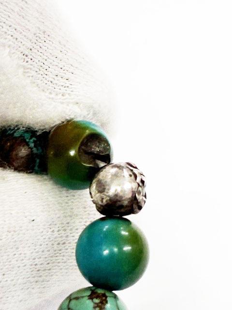 【中古】クロムハーツ CHROME HEARTS 8mm BEAD ブレスレット ターコイズ ビーズ シルバー ☆AA★ ▲ 260305_6