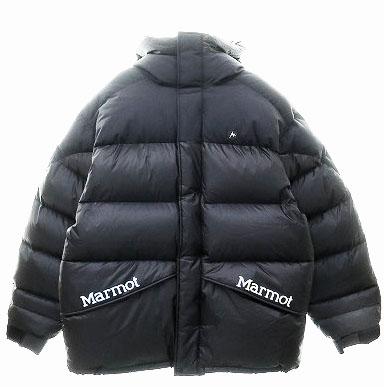 【中古】× MARMOT 25AW 800-FILL DOWN PARKA XL BLACK マーモット ダウン ジャケット パーカー ブラック 黒 ☆AA★ 260205