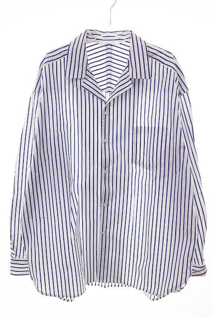 【中古】ヴィクティム VICTIM STRIPE BIG SHIRTS WHITE M VTM-23-S-015 ストライプ ビッグ シャツ ホワイト 260209
