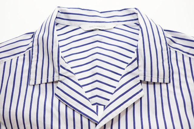【中古】ヴィクティム VICTIM STRIPE BIG SHIRTS WHITE M VTM-23-S-015 ストライプ ビッグ シャツ ホワイト 260209_4