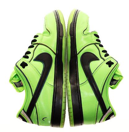 【中古】× THE POWERPUFF GIRLS SB "BUTTER CUP" 28.5cm パワーパフガールズ ダンク ロー バターカップ グリーン 緑▲■260207_3