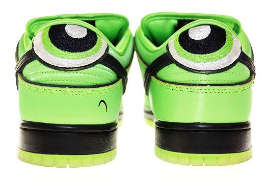 【中古】× THE POWERPUFF GIRLS SB "BUTTER CUP" 28.5cm パワーパフガールズ ダンク ロー バターカップ グリーン 緑▲■260207_4