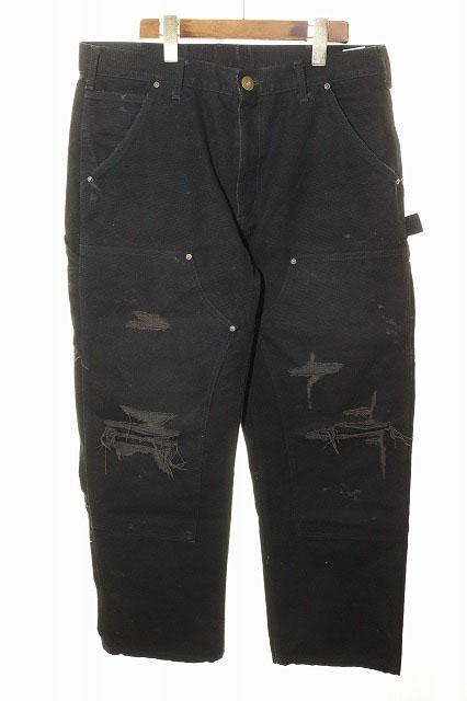 【中古】カミヤ KAMIYA 24AW BORO DUCK PAINTER PANTS BLACK S ボロ ダック ペインター パンツ ダブルニー仕様 260209