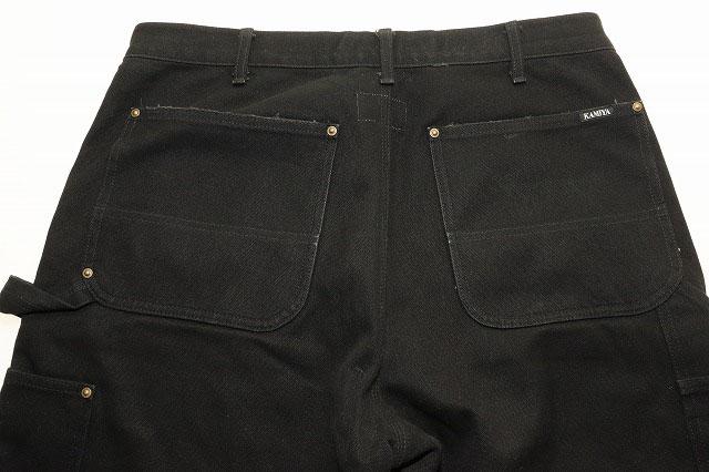 【中古】カミヤ KAMIYA 24AW BORO DUCK PAINTER PANTS BLACK S ボロ ダック ペインター パンツ ダブルニー仕様 260209_3