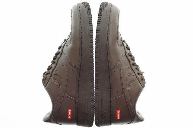 【中古】ナイキ NIKE × SUPREME AIR FORCE 1 LOW SP BAROQUE BROWN 28.5cm エア フォース ロー シュプリーム ▲■260310_3